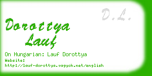 dorottya lauf business card